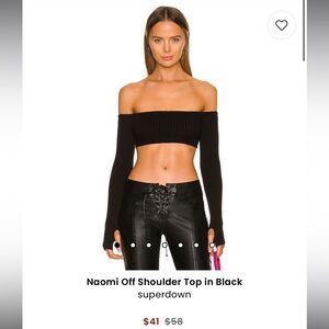 COPY - Revolve - Superdown - Naomi Off The Shoulder Size Small